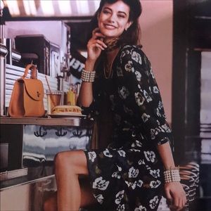 Cabi Pirouette Flower Ruffle Shift Dress